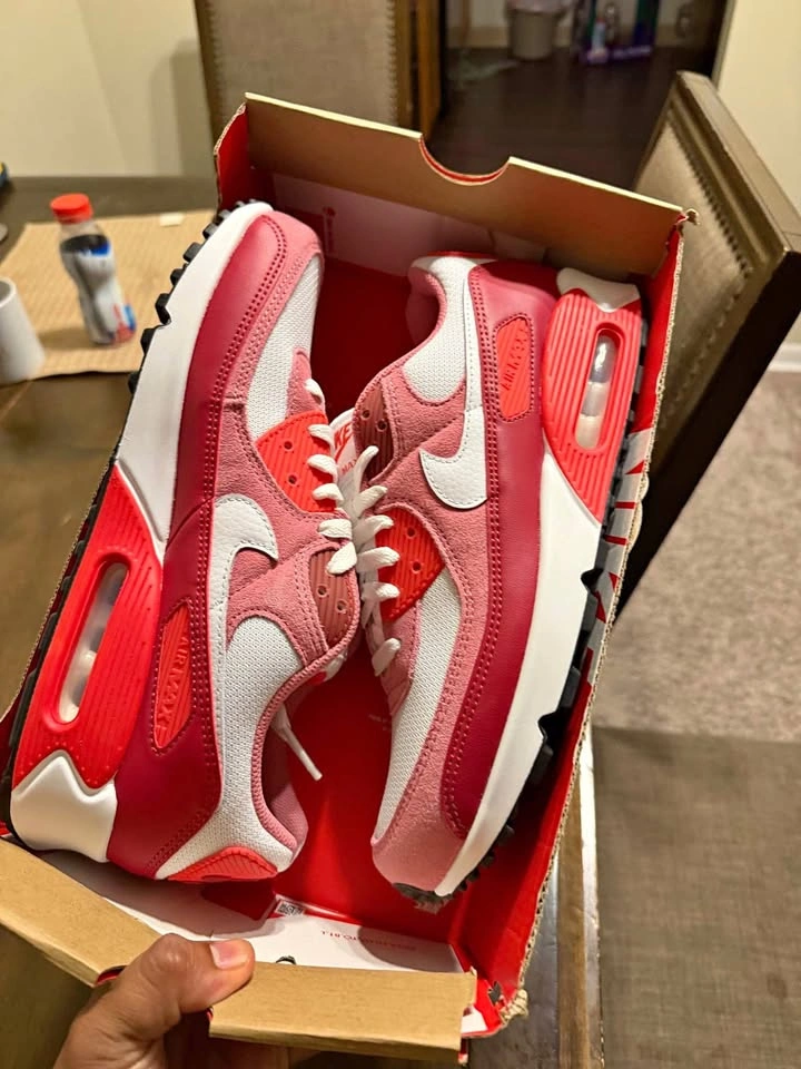 Nike Air Max 90 Peony Light Crimson Size 10.5 Men