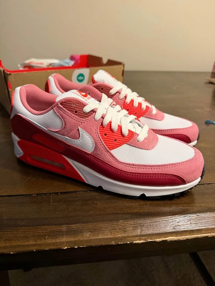 Nike Air Max 90 Peony Light Crimson Size 10.5 Men - photo 2