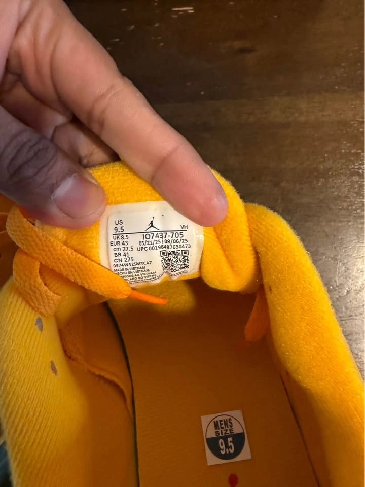 Jordan MVP 92 Yellow Size 9.5 Men - photo 5