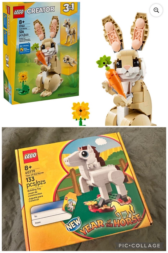 LEGO Creator Cute Bunny 31162 and Year of the Horse 40779