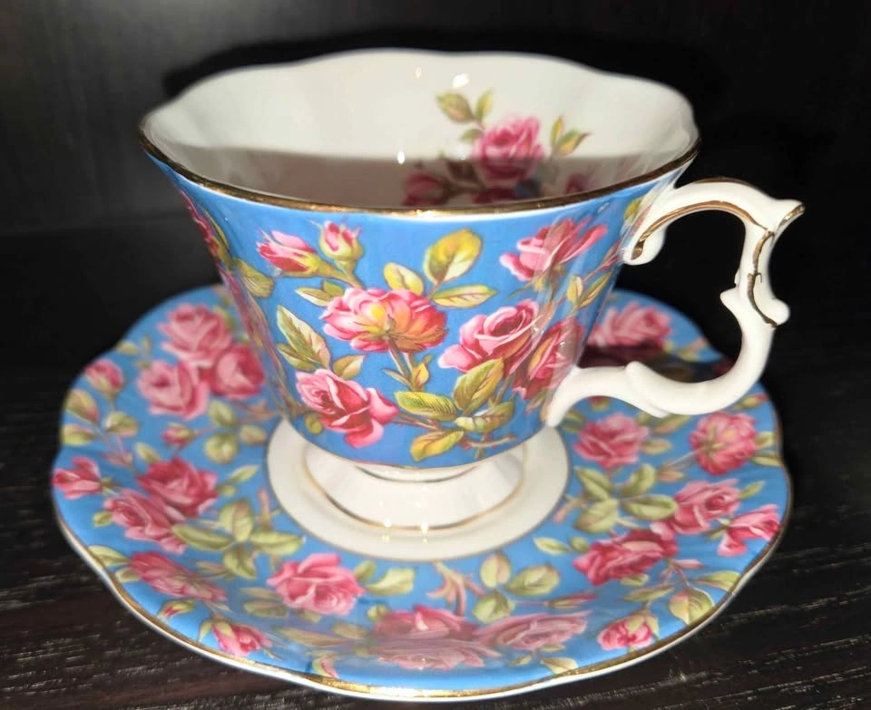 5 Vintage English Bone China Teacup Sets - Royal Albert & Queen - photo 4