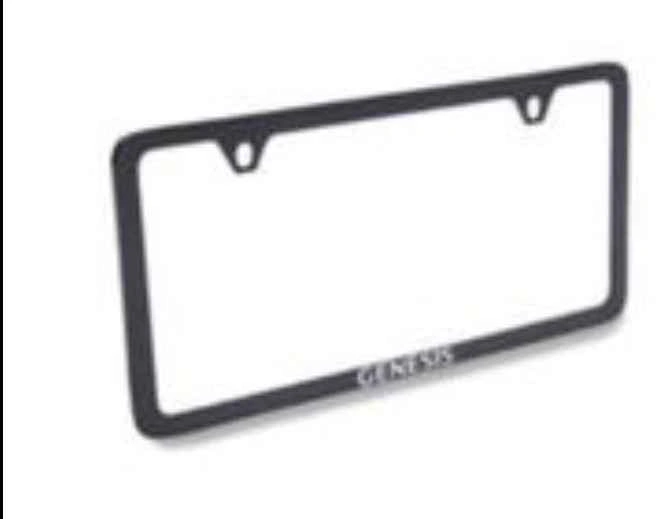 GENESIS LICENSE PLATE FRAME BLACK - photo 2