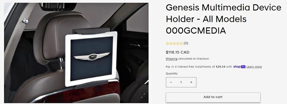 Genesis Multimedia Device Holder
