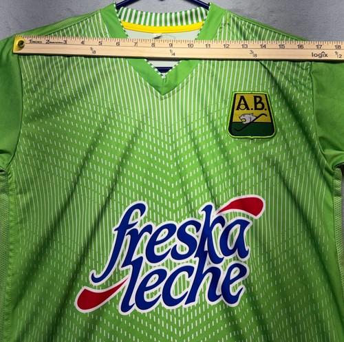 Atletico Bucaramanga Freska Leche Soccer Jersey Green Men's Size - photo 5