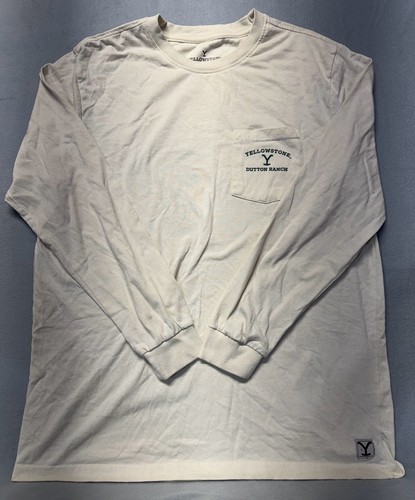 Yellowstone Dutton Ranch Bison Long Sleeve Graphic Tee Large - photo 3