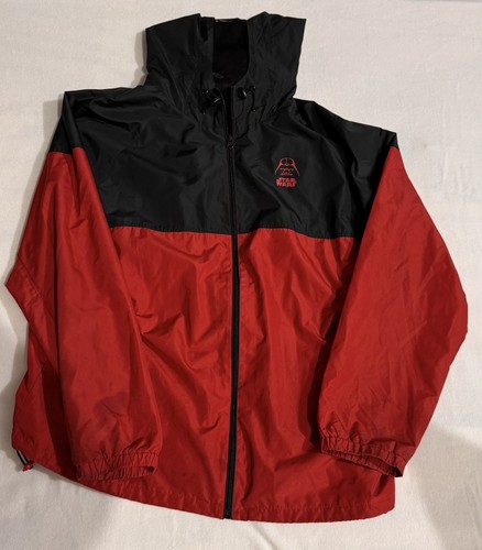 Disney Parks Star Wars Darth Vader Hooded Zip Windbreaker Jacket