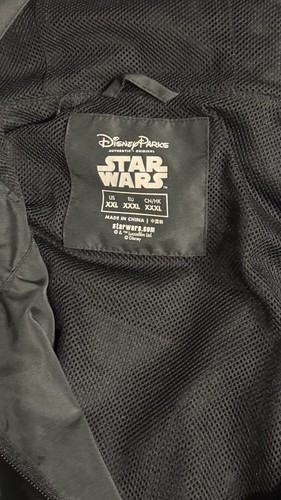 Disney Parks Star Wars Darth Vader Hooded Zip Windbreaker Jacket - photo 4