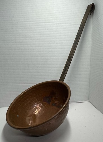 Antique Primitive Hand-Hammered Copper Ladle