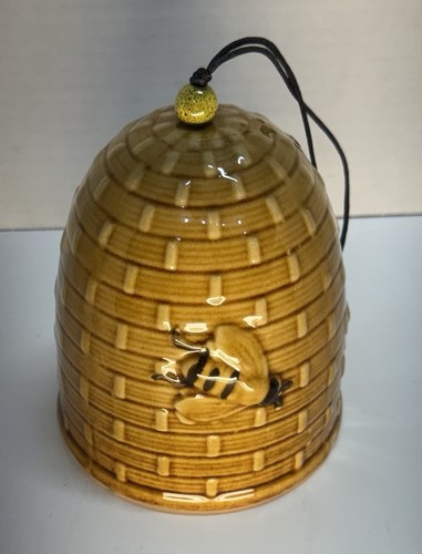 Beehive Windchime Garden Bell Chime Yellow Bee Hive