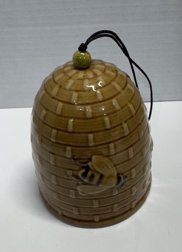 Beehive Windchime Garden Bell Chime Yellow Bee Hive - photo 2