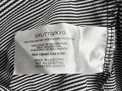 Greg Norman PlayDry Short Sleeve Striped Golf Polo Shirt Black - photo 3