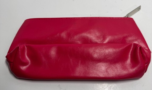 Essie Red Faux Leather Cosmetic Makeup Pouch - photo 2