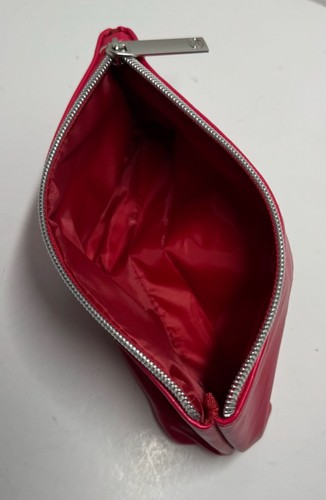 Essie Red Faux Leather Cosmetic Makeup Pouch - photo 5
