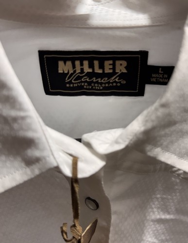 Miller Ranch Men's White Solid Long Sleeve Pearl Snap Shirt Pock - photo 3