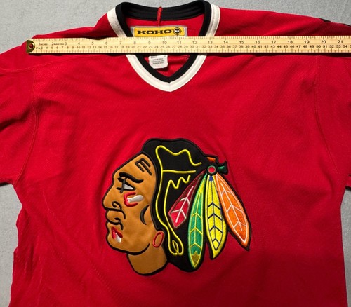 Vintage KohO Chicago Blackhawks NHL Official Licensed Hockey Jer - photo 5