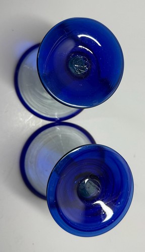 Set of 2 Hand-Blown Mexican Martini Glasses - photo 4
