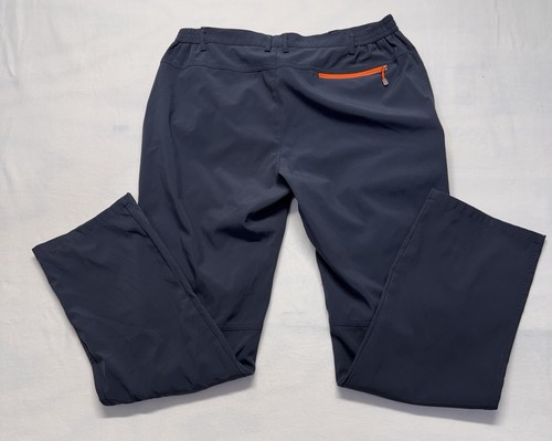 Men’s 6XL Softshell Outdoor Pants Blue Stretch Zip Pockets - photo 2
