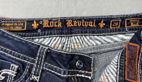 Rock Revival Molly Boot Low Rise Size 29 Embellished Jeans - photo 3