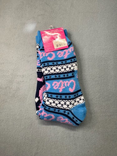 Pink Cookie Women's Owl Pattern Knit Slipper Socks - photo 2