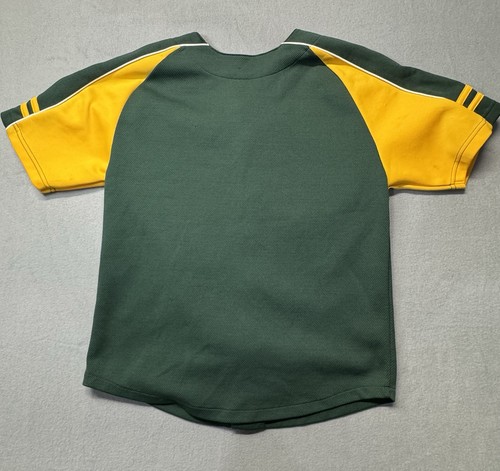 Vintage Oakland Athletics Jersey Youth 10/12 Green MLB Baseball - photo 2
