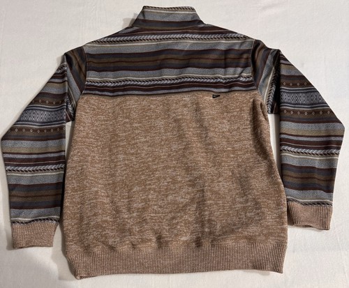 Hooey Men's Mock Neck Striped Knit Pullover Sweater Size S - photo 2