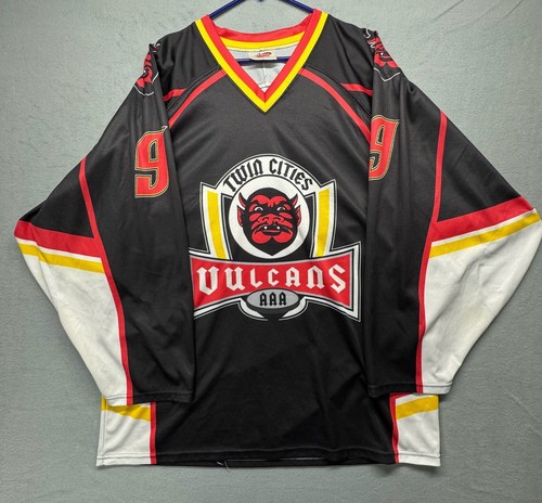 Vintage Twin Cities Vulcans AAA Hockey Jersey Size Large