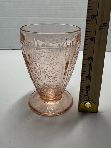 Jeannette Glass Cherry Blossom Pink 9 oz Footed Tumbler - photo 4
