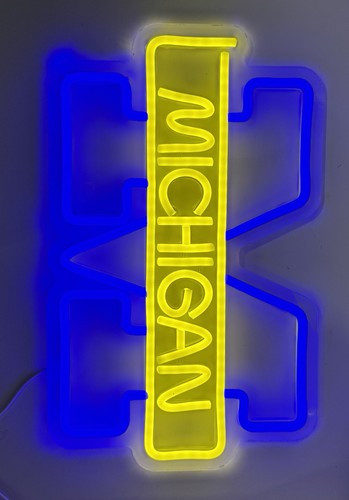 MICHIGAN LED Light Sign 15"x9” Eco friendly Without USB Adapter