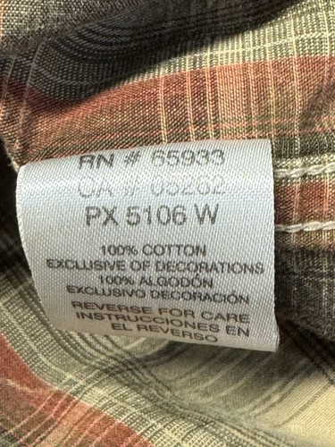 Vintage Point X Custom Rag Wash Pearl Snap Men's Shirt: Size XL - photo 4