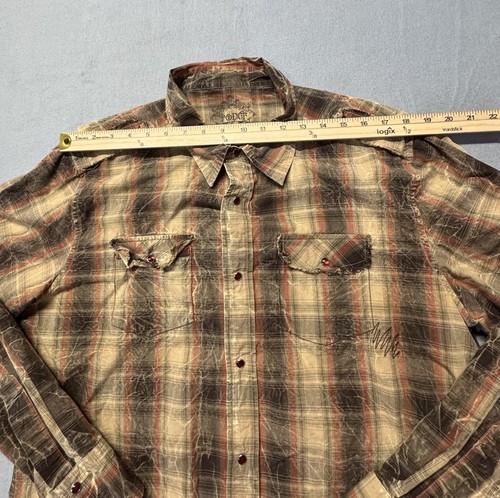 Vintage Point X Custom Rag Wash Pearl Snap Men's Shirt: Size XL - photo 5