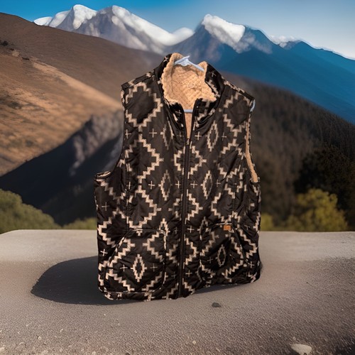 Ariat x Pendleton Geometric Vest XL Black White - photo 2