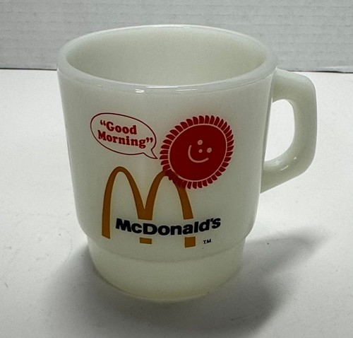 Vintage McDonald's Good Morning Coffee Mug by Anchor Hocking Fir