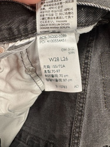 Levi's 501 Original Fit Button Fly Black Denim Jeans - photo 2