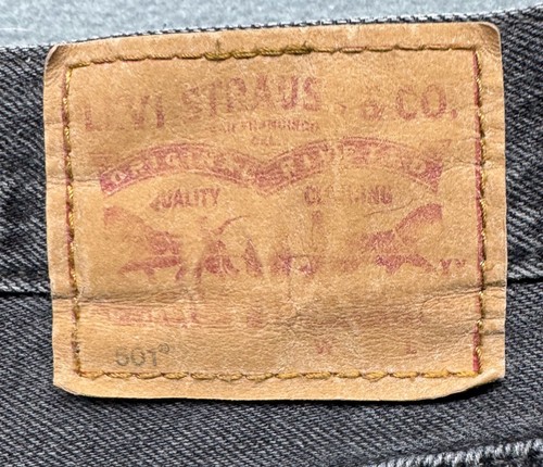 Levi's 501 Original Fit Button Fly Black Denim Jeans - photo 4