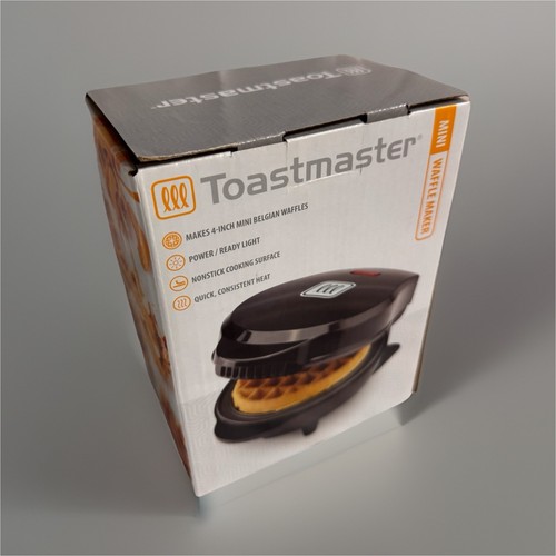 Toastmaster Mini Belgian Waffle Maker Black Electric Nonstick