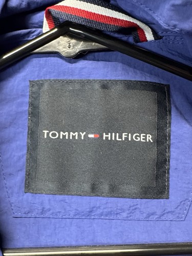 Tommy Hilfiger Hooded Windbreaker Jacket Mens Blue Medium - photo 4