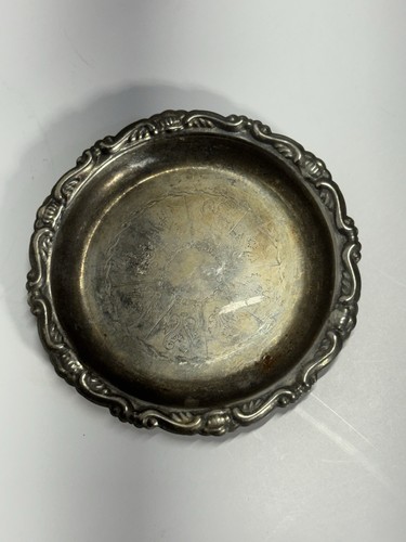 Small Italian Made Silver Plated Dish With Engraving