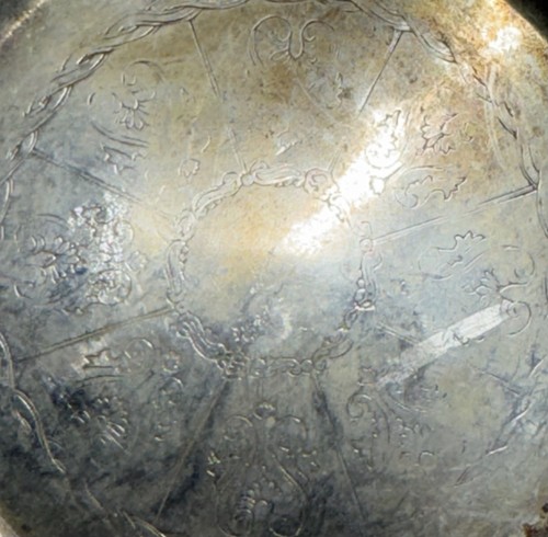 Small Italian Made Silver Plated Dish With Engraving - photo 4