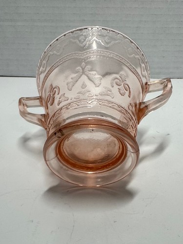 Federal Glass Patrician Pink Depression Glass Sugar Bowl - photo 2