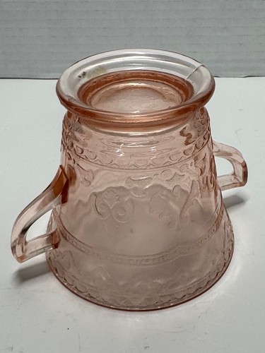 Federal Glass Patrician Pink Depression Glass Sugar Bowl - photo 3