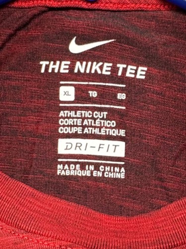 Nike Men's Dri-FIT Slub Graphic Swoosh T-Shirt Red - photo 2