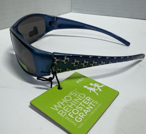 Foster Grant Kids Blue Soccer Sunglasses with Dark Lenses - photo 2