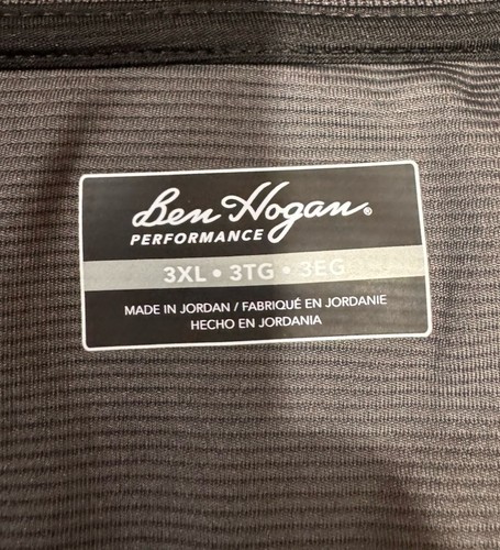 Ben Hogan Performance Men's Gray Solid Polo Shirt 3XL - photo 3