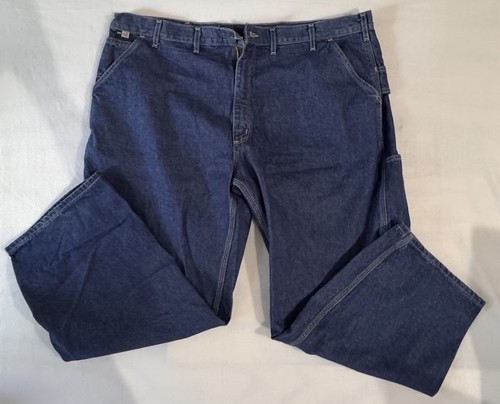 Carhartt FR CAT 2 Denim Work Pants Blue 46x30 Original Fit
