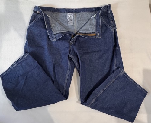 Carhartt FR CAT 2 Denim Work Pants Blue 46x30 Original Fit - photo 2