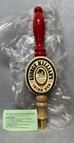 George Killian's Irish Red Lager Captain’s Wheel Beer Tap Handle