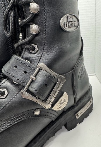 Hot Leathers BTM1006 Black Leather Lace-Up Motorcycle Boots - photo 4