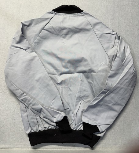 Vintage Moews Corn Seeds Farm Zip Up Jacket USA Gray Mens M - photo 3