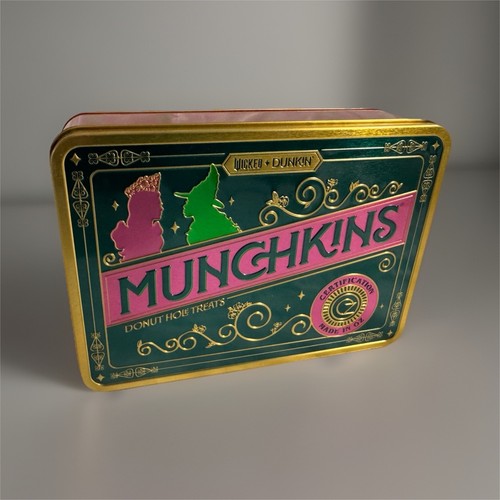 Dunkin Munchkins Wicked Collectible Advertising Tin Box 2023