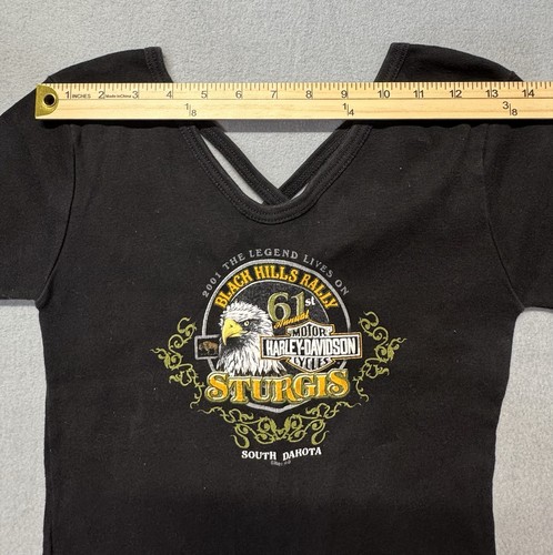 Harley Davidson Shirt 2001 Sturgis 61st Black Hills Rally Medium - photo 5